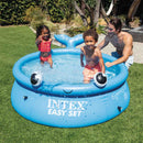 Intex Piscina Fuori Terra Easy Set Rotonda Balena, PVC, Azzurro, 183x51 cm