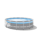 Intex Piscina Prisma Frame Clearview, con Pompa Filtro 3785 L/h, Scaletta e Teli, 427x107 cm