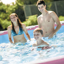 Intex Piscina Metal Frame Rotonda Rosa, con Pompa Filtro 1250 L/h, 244x76 cm