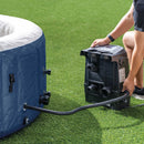 Minorca Pro - Intex PureSpa Bubble Blue Idromassaggio Gonfiabile, Rotonda, 4 posti, PVC, con 100 Getti e Accessori, Blu, ⌀ 180x66 cm