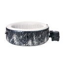 Creta Pro - Intex Idromassaggio Gonfiabile Rotondo PureSpa Bubble Glow Deluxe, 4 Posti, 140 Getti, PVC, LED Multicolore, 196x71 cm