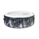 Creta Pro - Intex Idromassaggio Gonfiabile Rotondo PureSpa Bubble Glow Deluxe, 4 Posti, 140 Getti, PVC, LED Multicolore, 196x71 cm