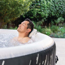 Creta Pro - Intex Idromassaggio Gonfiabile Rotondo PureSpa Bubble Glow Deluxe, 4 Posti, 140 Getti, PVC, LED Multicolore, 196x71 cm