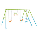 Intex Altalena Swing Set Colorata, Due Seggiolini, Dondolo e Trapezi, 465x249x203 cm
