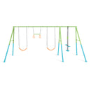 Intex Altalena Swing Set Colorata, Due Seggiolini, Dondolo e Trapezi, 465x249x203 cm