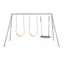 Intex Altalena con Due Seggiolini e Dondolo Nido, Acciaio, Grigio, 343x235x200 cm