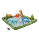 Intex Play Center Jurassic Piscina Gonfiabile, con Gonfiabili e Palline, PVC, Multicolore, 201x201x36 cm