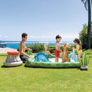 Intex Play Center Jurassic Piscina Gonfiabile, con Gonfiabili e Palline, PVC, Multicolore, 201x201x36 cm