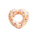 Intex Ciambella Mare Gonfiabile Donut Cuore con Zuccherini, PVC, Multicolore, 94x89x25 cm