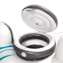 Intex Ciambella Gonfiabile Mare River Run Doppia, 2 posti, con mini frigo, PVC, Azzurro, 243x157 cm