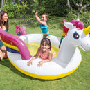 Intex Piscina Gonfiabile Unicorno con Spruzzo, 272x193x104 cm