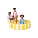 Intex Piscina Gonfiabile Rotonda Limone, Tre Anelli, PVC, Multicolore, 147x33 cm