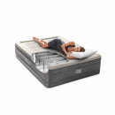 Intex Materasso Gonfiabile Matrimoniale TruAire Comfort Plush, con Pompa Elettrica Incorporata, 152x203x46 cm