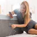 Materasso Gonfiabile Matrimoniale Truaire Foam, con Pompa Elettrica Incorporata, 152x203x51 cm