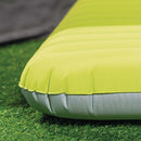 Intex Materasso Gonfiabile Camping Singolo in TPU, Verde, con Pompa Elettrica Portatile, 76x191x17 cm