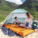 Intex Materasso Gonfiabile Camping Singolo in TPU, Struttura Ondulata, Arancione, 71x191x11 cm