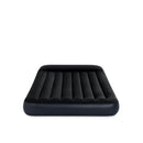Intex Materasso Gonfiabile Dura-Beam Pillow Rest Piazza e Mezza, con Pompa Elettrica Incorporata, PVC, Nero, 137x191x25 cm