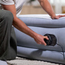 Intex Materasso Gonfiabile Matrimoniale Plush Headboard con Testiera, con Pompa Elettrica Incorporata, 152x236x86 cm