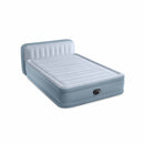Intex Materasso Gonfiabile Matrimoniale Plush Headboard con Testiera, con Pompa Elettrica Incorporata, 152x236x86 cm