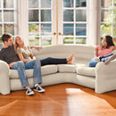 Intex Sofà Angolare Beige, 257x203x76 cm