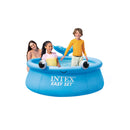 Intex Piscina Fuori Terra Easy Set Rotonda Balena, PVC, Azzurro, 183x51 cm