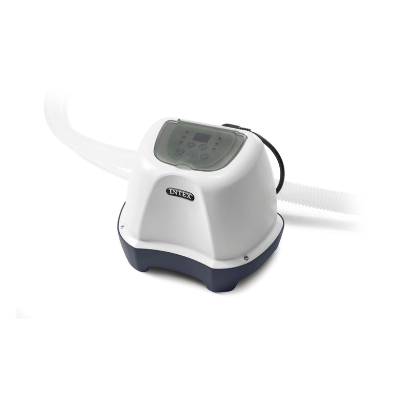 Intex Generatore Salino di Cloro Krystal Clear, per Pompa Filtro 1136-3785 L/h, Produzione Cloro 4 g/h, per Piscine Piccole fino a 17413 L, Plastica, Bianco