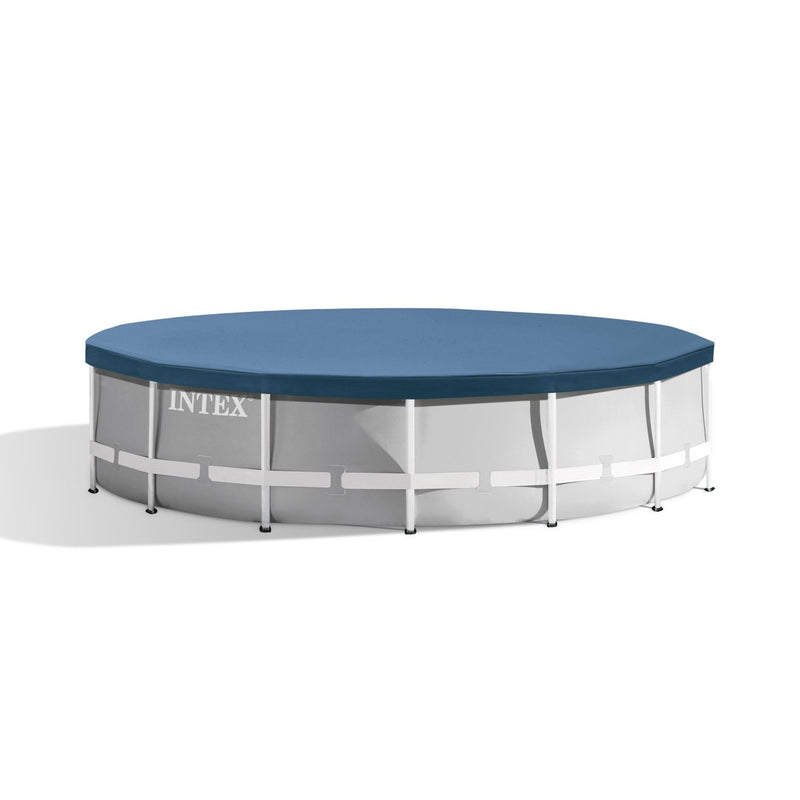 Intex Piscina Prisma Frame rotonda con Pompa Filtro, Scaletta e Teli, 427x107 cm