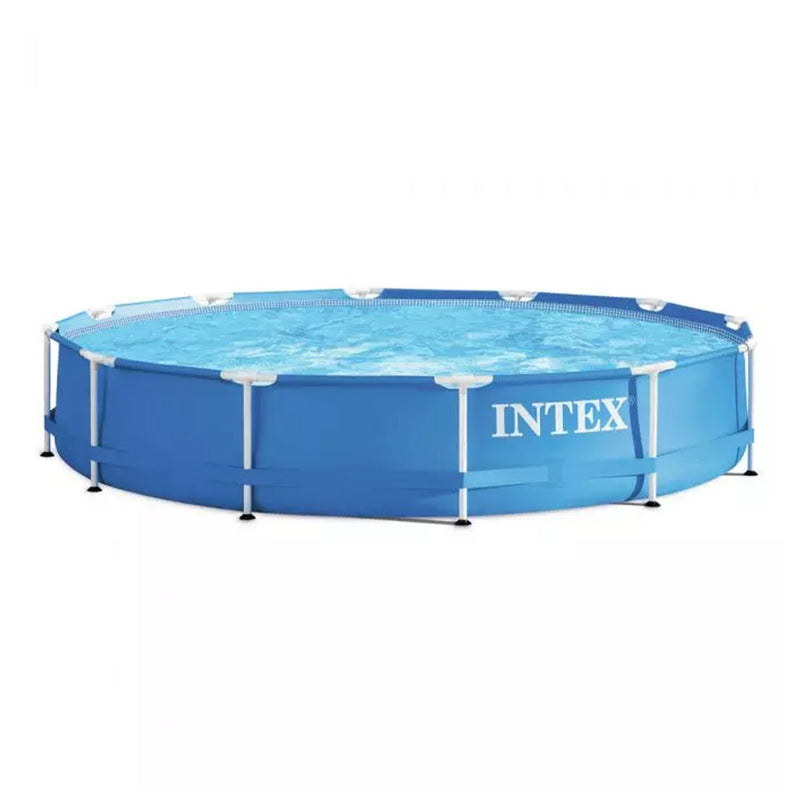Intex Piscina Metal Frame Rotonda con Pompa Filtro, 457x122 cm