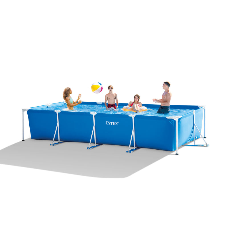 Intex Piscina Small Frame rettangolare con Pompa Filtro, 450x220x84 cm