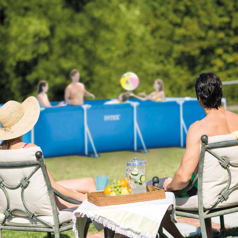 Intex Piscina Small Frame rettangolare con Pompa Filtro, 450x220x84 cm