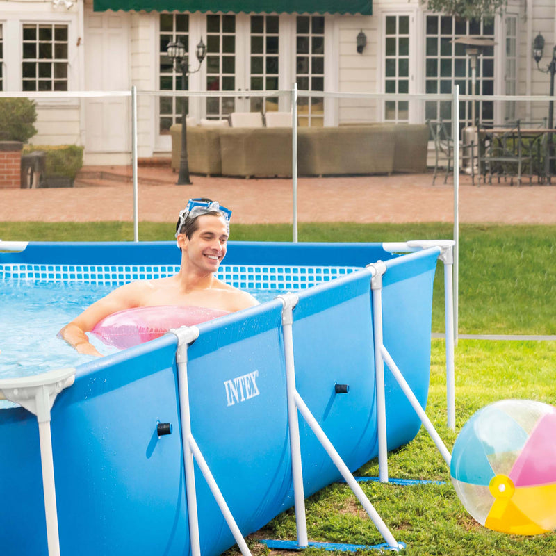 Intex Piscina Small Frame rettangolare con Pompa Filtro, 450x220x84 cm
