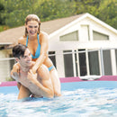 Intex Piscina Metal Frame Rotonda Rosa, con Pompa Filtro 1250 L/h, 244x76 cm