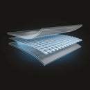 Elba Pro - Intex PureSpa Vasca Idromassaggio Gonfiabile Chevron Deluxe Quadrata, 4 posti, 140 Getti, Riscaldatore, PVC, Multicolore, 175x175x71 cm