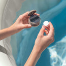 Minorca Pro - Intex PureSpa Bubble Blue Idromassaggio Gonfiabile, Rotonda, 4 posti, PVC, con 100 Getti e Accessori, Blu, ⌀ 180x66 cm