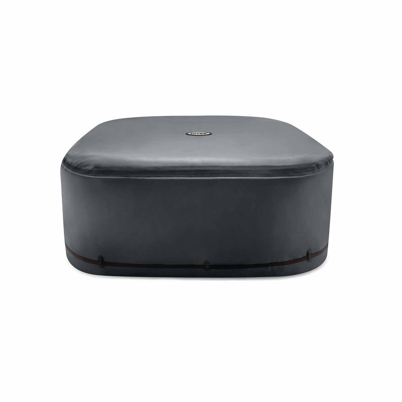 Intex Telo Termico Copertura Solare per PureSpa Quadrata, 4 posti, ad Efficienza Energetica, Nero, 175x175 cm