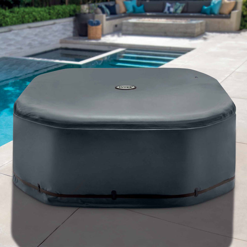 Intex Telo Termico Copertura Solare per PureSpa Ottagonale, 6 posti, ad Efficienza Energetica, Nero