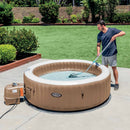 Intex Aspirapolvere Vacuum Ricaricabile ZR100 per Piscine e Spa, con Asta 239 cm e due Teste Aspiratrici