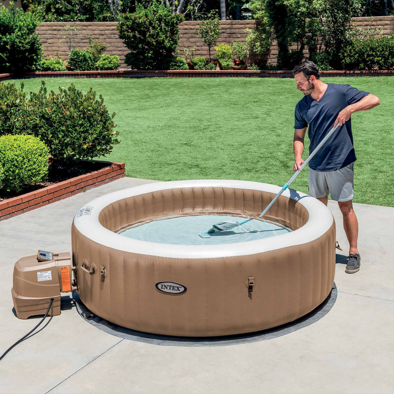 Intex Aspirapolvere Vacuum Ricaricabile ZR100 per Piscine e Spa, con Asta 239 cm e due Teste Aspiratrici