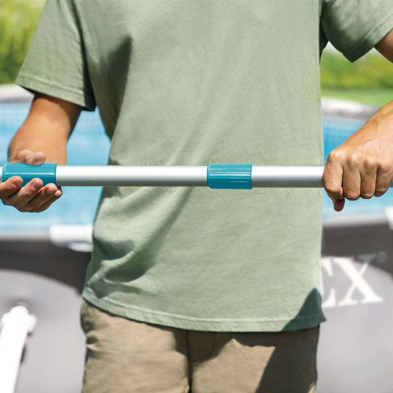 Intex Aspirapolvere Vacuum Ricaricabile ZR100 per Piscine e Spa, con Asta 239 cm e due Teste Aspiratrici