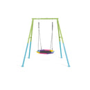 Intex Altalena con Dondolo Nido Ottagonale, Acciaio, Verde e Azzurro, 201x235x200 cm