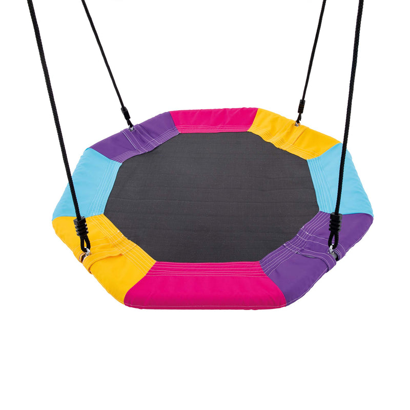 Intex Altalena con Seggiolino e Dondolo Nido, Acciaio, Verde e Azzurro, 254x235x200 cm