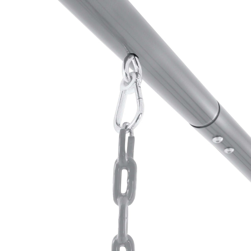 Intex Altalena con Seggiolino e Dondolo Nido, Acciaio, Grigio, 254x235x200 cm