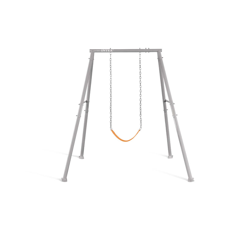 Intex Altalena con Seggiolino Intercambiabile, Acciaio, Grigio, 170x235x200 cm