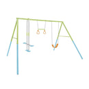 Intex Altalena Swing Set Colorata, Due Seggiolini e Dondolo, 343x249x203 cm
