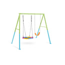 Intex Altalena con Seggiolino e Dondolo Nido, Acciaio, Verde e Azzurro, 254x235x200 cm