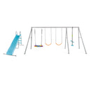 Intex Set Altalena e Scivolo Indipendente, con Due Seggiolini, Un Dondolo Nido e Un Dondolo Due Posti, Acciaio