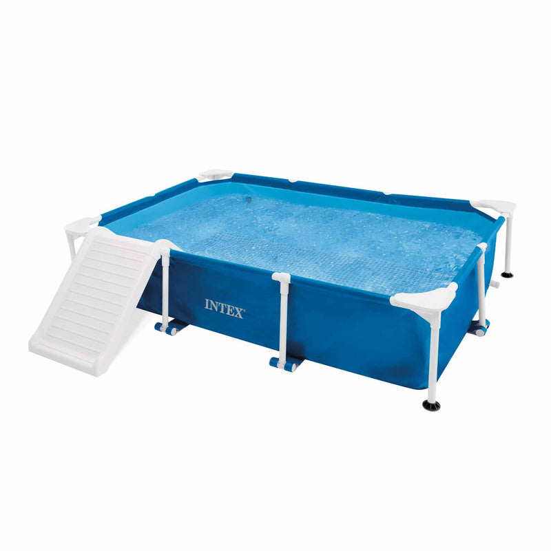 Intex Piscina Fuori Terra Rettangolare per Cani, con Pompa Filtro 1136 L/h, 229x152x46 cm