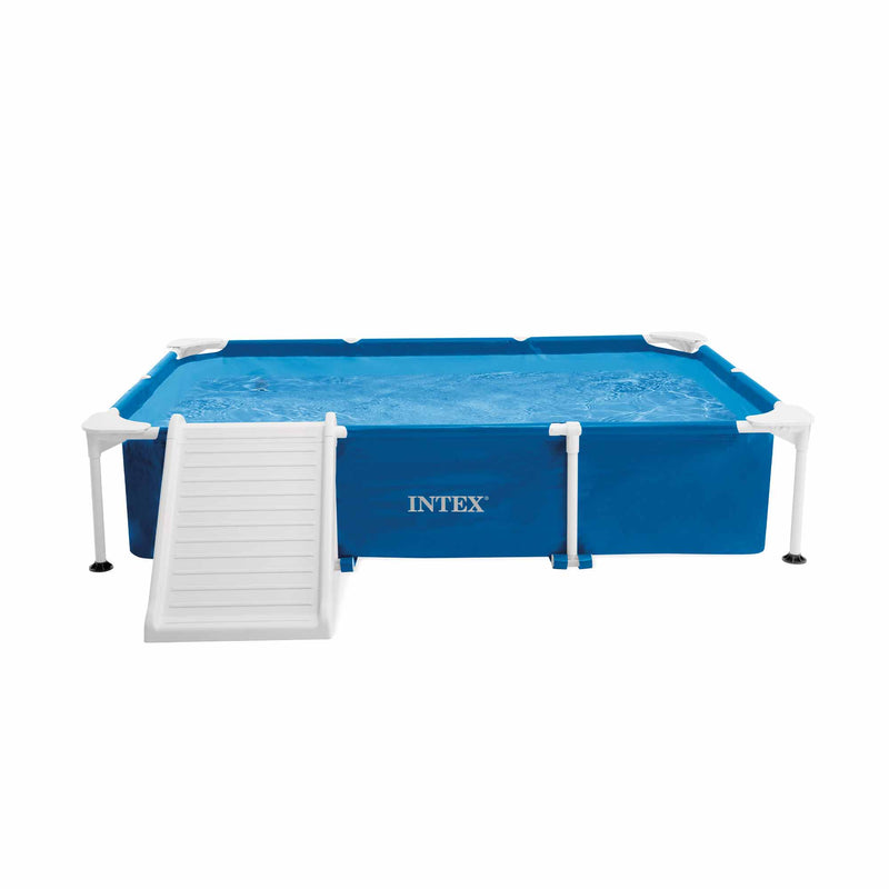 Intex Piscina Fuori Terra Rettangolare per Cani, con Pompa Filtro 1136 L/h, 229x152x46 cm