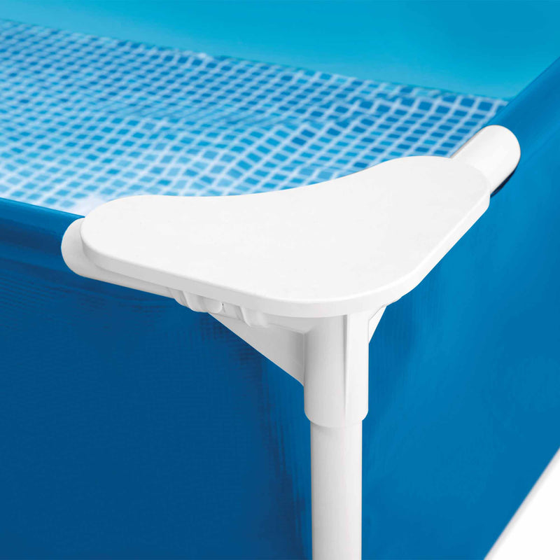 Intex Piscina Fuori Terra Rettangolare per Cani, con Pompa Filtro 1136 L/h, 229x152x46 cm