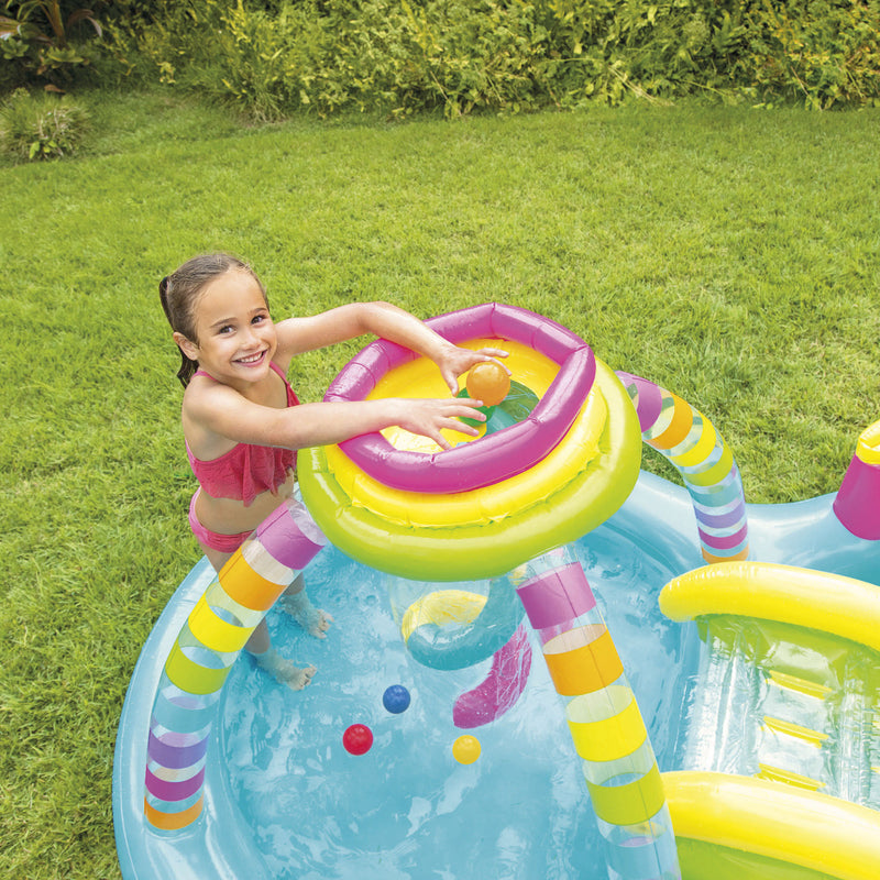 Intex Piscina Gonfiabile Play Center Rainbow, 295x191x109 cm, 2+ anni